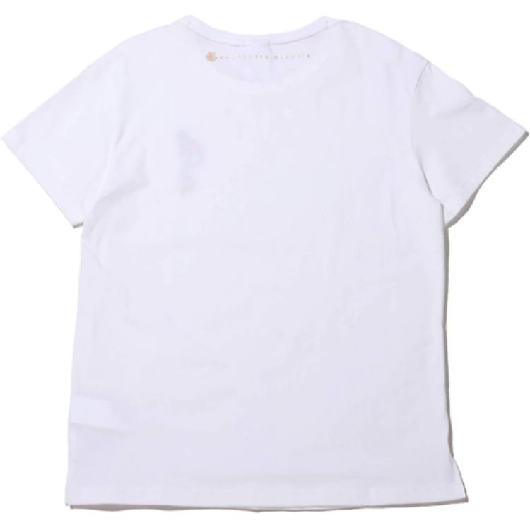 Puma x Charlotte Collaboration SP20 Little People Print Round Neck Short Sleeve T-Shirt Women Tops White 596763-57