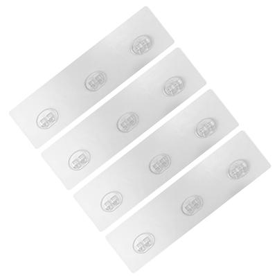 4 Pcs Traceless Hook-free Punch-free Storage Rack Pe Shower Shelf Hooks