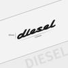 For Mercedes Diesel Letter Emblem Logo Land Rover Toyota Nissan Auto Metal Car Styling 3D Badge Decals Trunk Sticker Accessories