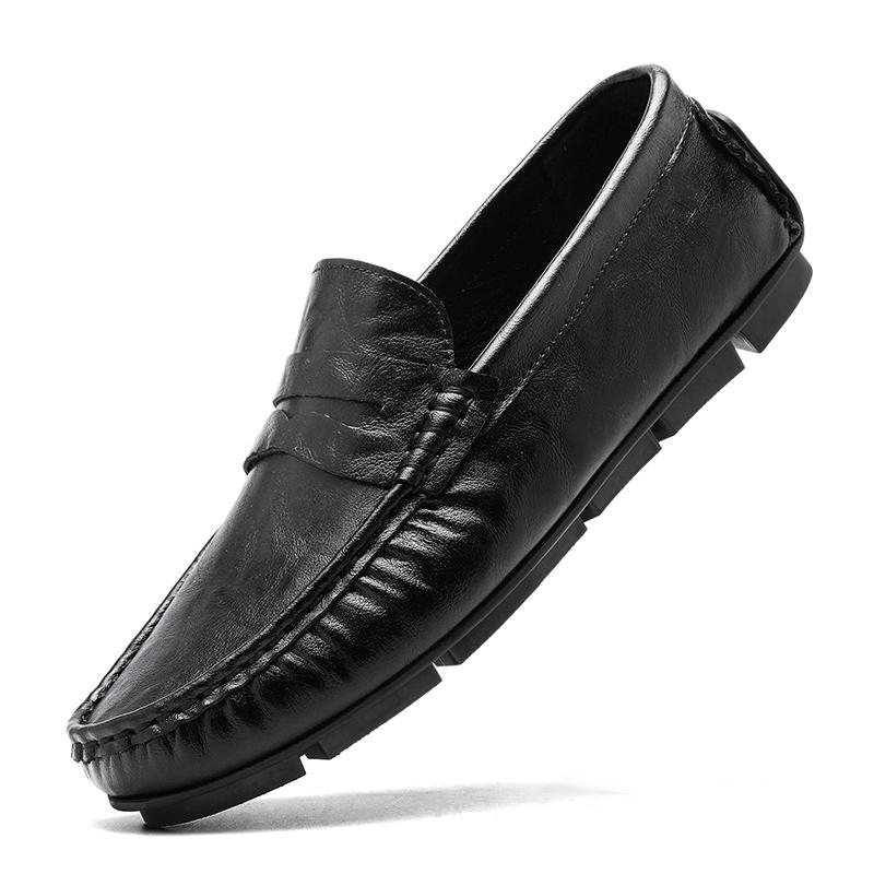 Genuien Leather Men Loafers Super Soft Casual Shoes For Men Classic Moccasins Light Boat Footwear Plus Size 38-44