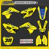 POWERZONE Custom For SUZUKI RMZ 250 2010-2018 Customized Graphic Number Motorcycle Stickers  Protection Kit 09