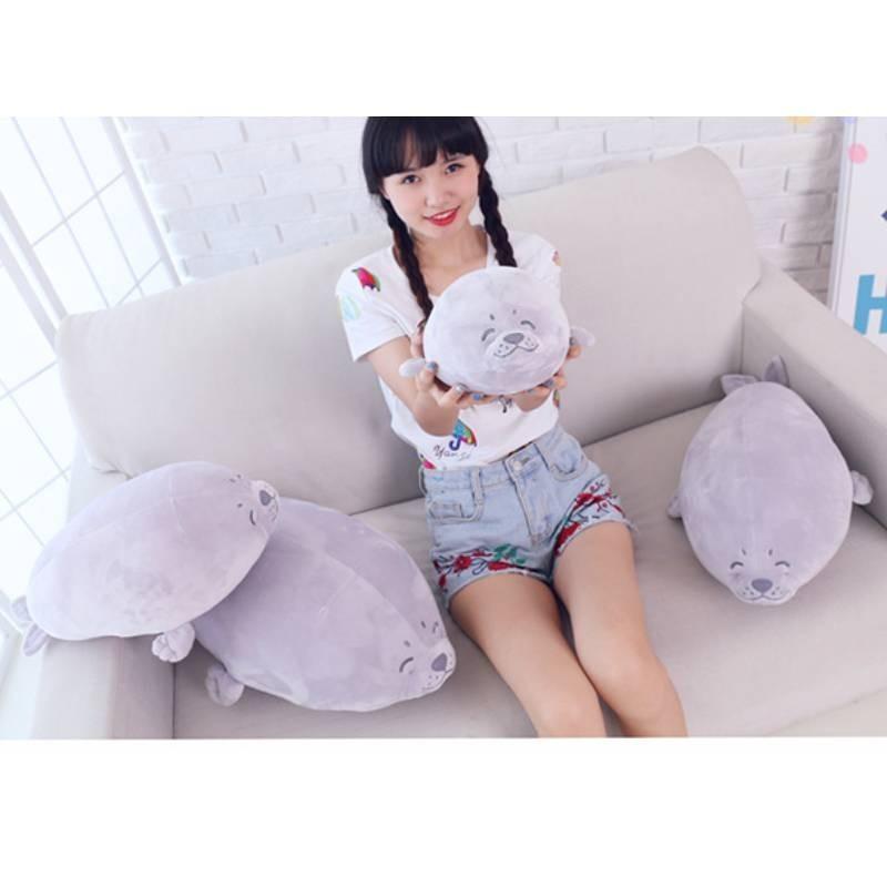 Adorable Plush Seal Toy Stuffed Animal Soft Pp Cotton Pillow Kids Gift