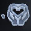 Silicone Resin Molds Charm Heart Small Vases Moulds Home Decors Craft Mold Making Small Vase Perfect for Plant Lovers