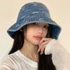 Letni wszechstronny kapelusz damski retro kowbojski kapelusz typu bucket z misiem kapelusz umywalkowy kapelusz typu bucket