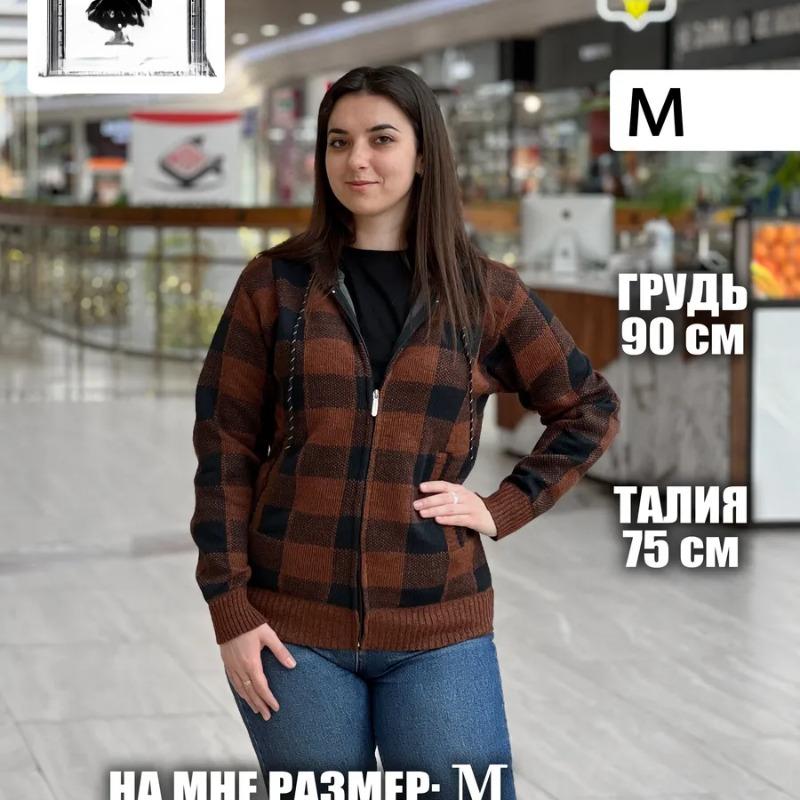 Cozy Up Men Sweater Coat  Autumn Winter Thick Warm Hooded Plaid Wool Sweater Cardigan  Zipper Fleece Coat Men
