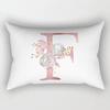 Fashion 26 Letter Pillow Case Pillow cover English Alphabet Pillow Case Home Decoration Pillow Case Flowers Pillow Case Fashion Pillow cover