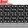 Black Door Hinges Stainless Steel Butt Hinges with Screws Cabinet Drawer Furniture Hinges Mounting Plate Flat Fixing Brackets