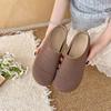 Processing and Customization 25 New Summer Women's One-pedal Niche Hollow-out Outer Wear Half-drag Fashionable Versatile Breathable Mesh Shoes