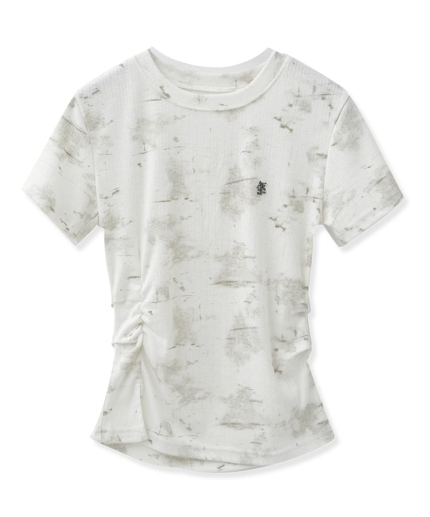 AVANDRESS Gina Fog Shirred Jacquard Tee_2 Colors