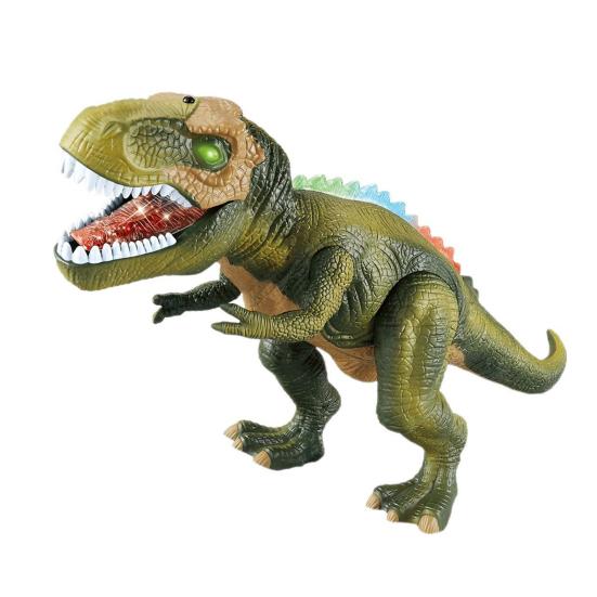 Remote Control Dinosaur Toy with Light Sound Movable Mouth Roaring Walking Tyrannosaurus Rex Figure Toddlers Boys Girls Simulated Dino Model Toy