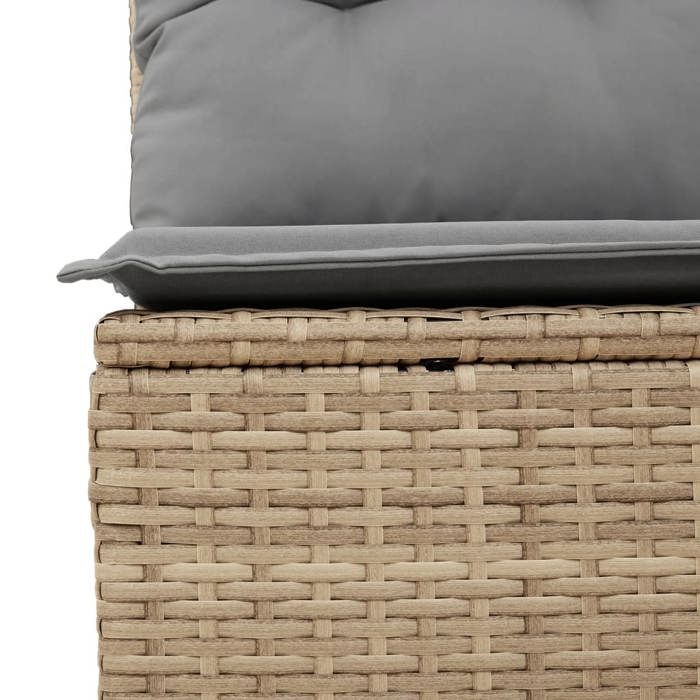VidaXL Salon de Jardin avec Coussins 11 pcs, Canapés de Terrasse, Ensemble de Meubles de Patio, Mobilier d'Extérieur, Beige 3227767