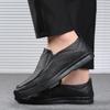 Summer Hollow Out Microfiber Leather Mens Casual Shoes Man's Flat Loafers Office Business Dress Male Work Walking Driving Shoes