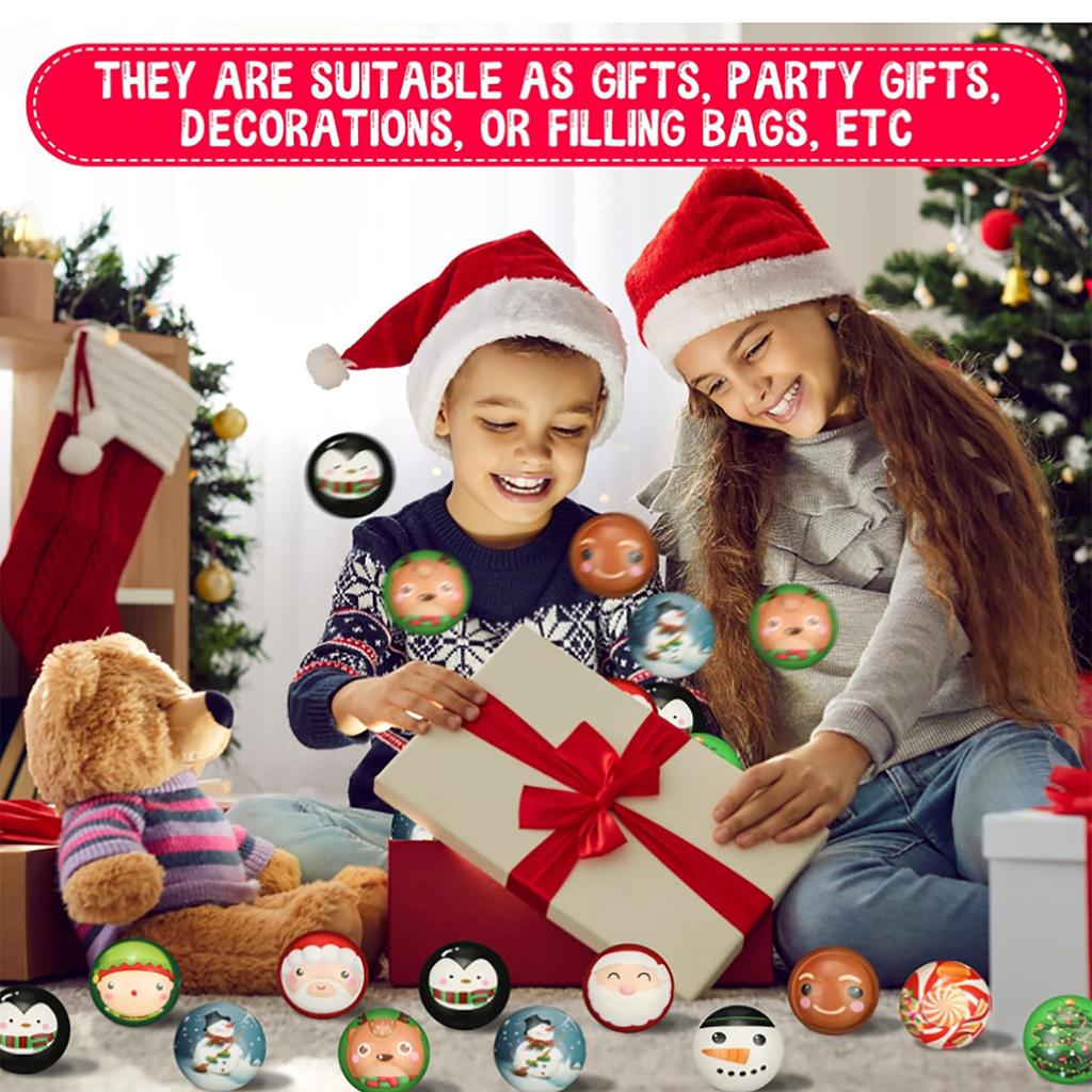 Stress Relief Ball Pinch Solid Sponge Christmas PU Foam Ball Slow Rebound Ventilatory Tool