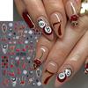 2026 Trendy Nail Art Stickers Zebra Leopard Star Plaid Cherry Heart Cartoon Self Adhesive Decals DIY Manicure Nail Decorations