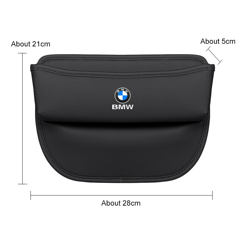 Leather Automotive Organizer Car Seat Gap Storage Box For BMW M 1 3 5 6 7 Series E46 E60 E90 F87 F48 F01 F10 F30 G30 G20 G11 X3 II9
