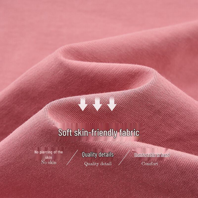 De Mana Women's 180G Pure Cotton Round Neck Letter Print T-shirt