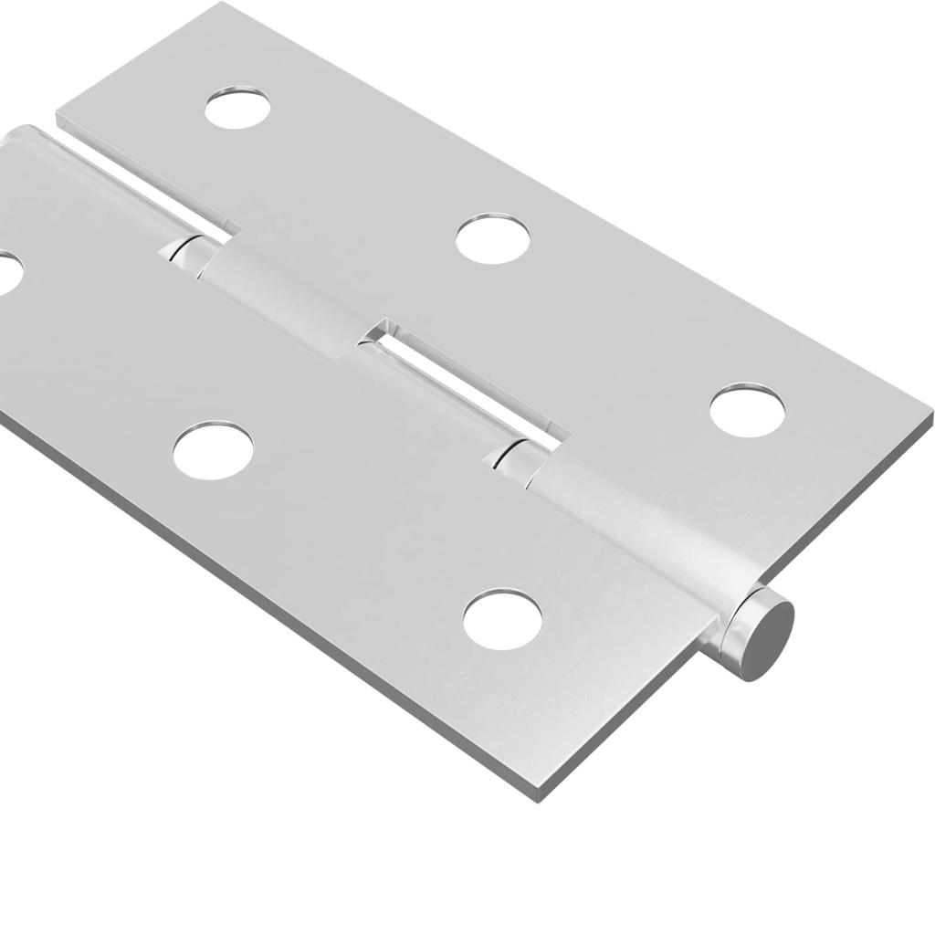 Universal Hinge Set 2 Pcs Silver 58 X 35 X 1 Mm Steel