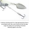 13,6 g/44 mm esca finta Spin paillettes metallo resistente gancio triplo VIB esca attrezzatura da pesca