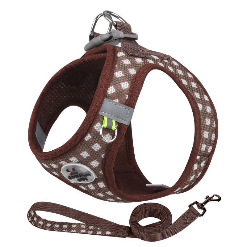 Dog Leash Small and Medium-sized Dog Harness Dog Walking Rope Reflective Pet Puppy Teddy Bichon Harness