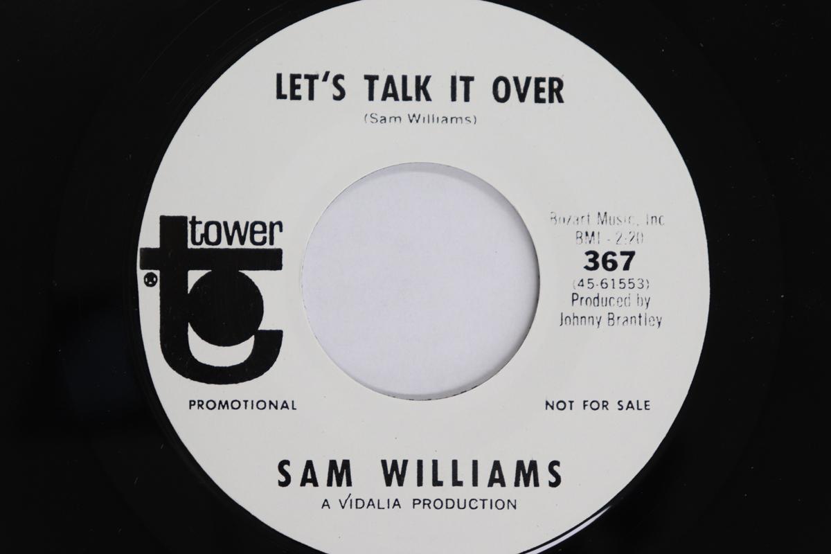 

7-дюймовая пластинка СЭМ УИЛЬЯМС - Давай это обсудим / Любовь проскользнула T 367 TOWER 2016 США Соул/Фанк Б/У