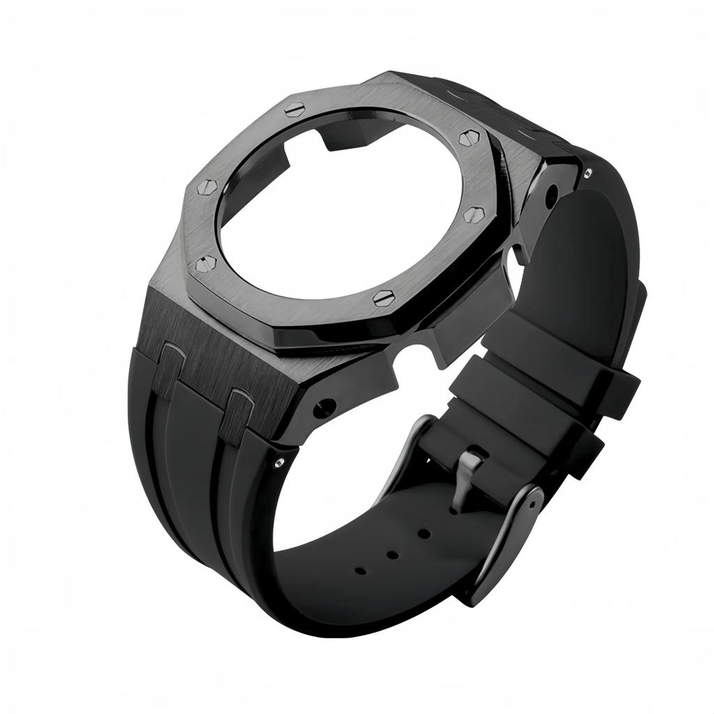 GMA-S2100 Mod Kit For Casio G-SHOCK GMA S2100 men Stainless Steel Metal case Rubber Watch Strap Modified Watchband Accessories