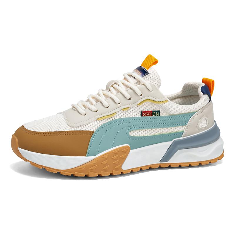 New Men'S Spring Fashion Trend Sports Shoes Anti Slip And Wear-Resistant Casual Shoes Daily Commuting And Leisure Shoes