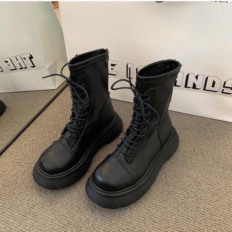 thick-soled Martin boots women's new spring and autumn single boots short boots sweet cool thin short boots