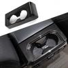 For 2016- For Ford F-150 F150 Carbon Fiber Rear Water Cup Holder Cover Trim
