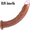 Dildo realist cu gland mic 13 inch Dildo mare Jelly Dildo cu ventuză Produs pentru adulți Jucării sexuale pentru femei bărbați Joc anal