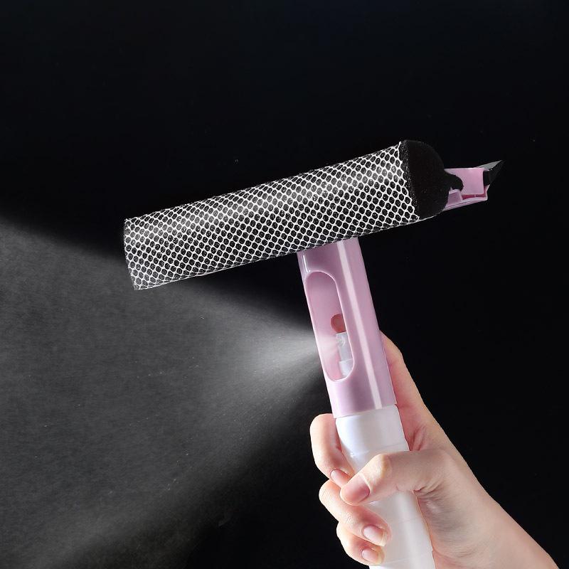 1PC 3 In 1 Window Cleaning Spray Brush Glass Cleaning Sponge for Home Window Dust Wiper Scraper Household Cleaning Tool