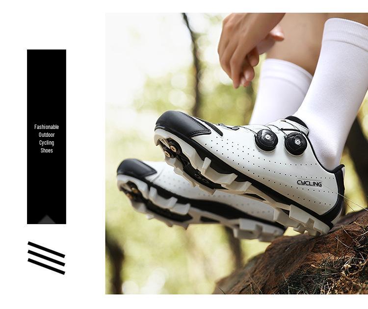 Mountain Outdoor Sports Cycling Shoes with Hard Sole and Road Cycling Lock