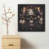 DIY Diamond Painting Canvas Vintage Gothic Skull Rose Candle Pattern 5D Rhinestone Art Kit for Home Wall Decor