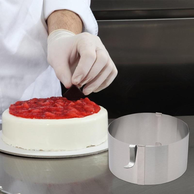 10 stk Rustfritt Stål Kakeringer Fikseringsklips Mousse-ringer Klips Bakeutstyr For Hjemmekjøkken Konditori Varig