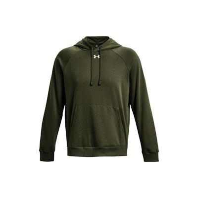 Under Armour Rival Fleece Sweatshirts Men's Green Hooded Moderate Regular 1379757-390