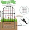 Garden Animal Barrier Fence Reusable Rustproof Metal Defense Border Dogs