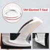 5 Meter T-Type Rubber Sealing Strip For Car Edge Trim Bumper Lip Side Skirt AU