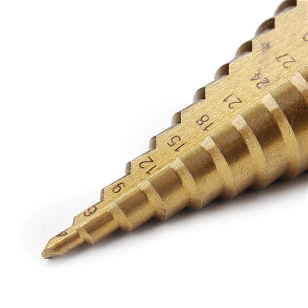 Step Drill, Hexagonal Axis, Spiral, HSS Steel, Pagoda Drill, Ladder Drill, 0.16 - 1.5