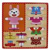 Wooden Puzzle 10 Pieces Clothes Concentration Motor Skills