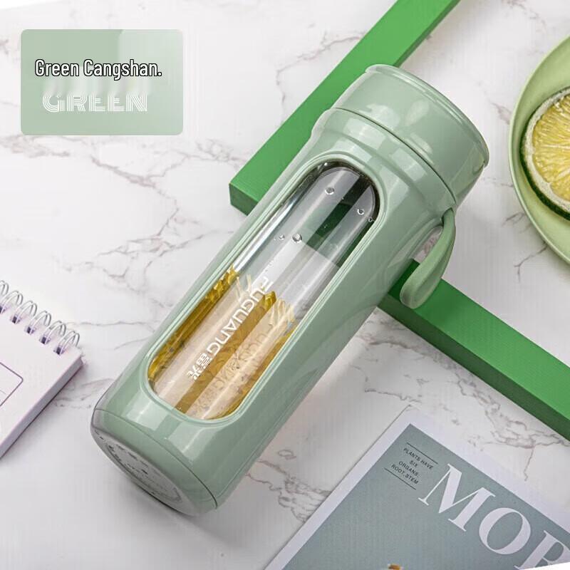 FUGUANG Clear Glass Travel Mug