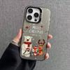 Christmas Bear Is Suitable for iPhone17ProMax Mobile Phone Protective Case Apple 15/14 Niche 16 Large Holes Simple