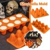 Halloween Ghost Jello Silicone Mold Spooky Baking For Cake Chocolate Candy Flexible Easy Release Halloween Kitchen Accessories