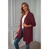 Women's Long Sleeve Jacket Fall New Arrival Solid Color Long Sleeve Cardigan Women's Outerwear Casual Long Top