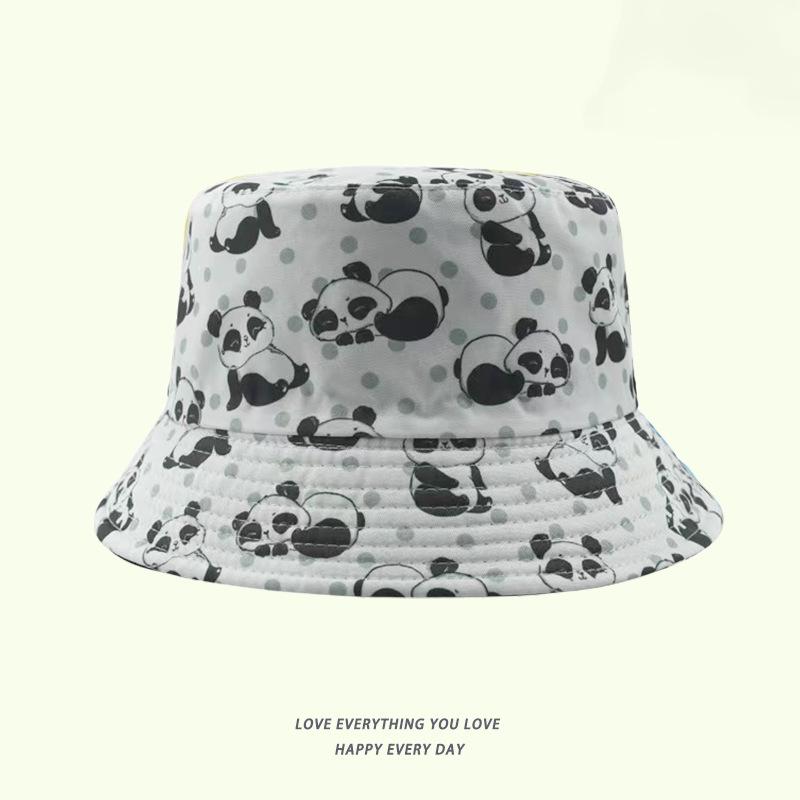 Sommer Sonnenhut Beidseitig tragbar Tierdruck Fischerhut für Männer Frauen Baumwolle Bob Panama Mädchen Strand Reise Outdoor Fischerhut