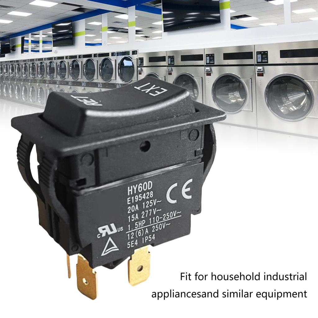 Upgrades 20A 4 Pin Rocker Switches with Protections Easy Install Momentary Rocker Switches PA66 for Electrical Systems