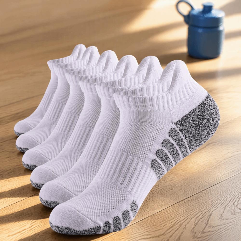 6pcs Towel Bottom Running Sock Polyester Cotton Sports Sock Durable Athletic Sock Outdoor
