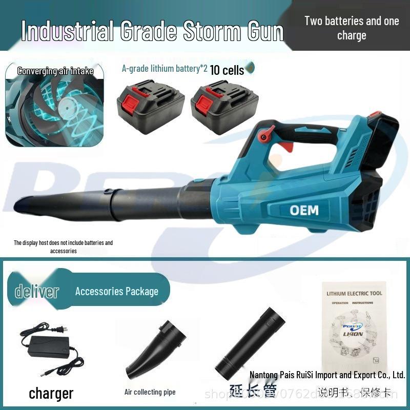 Brushless Variable Speed Lithium Battery Blower: High Volume Hair Dryer, Dust Blower, Leaf Sweeper, Dust Collector