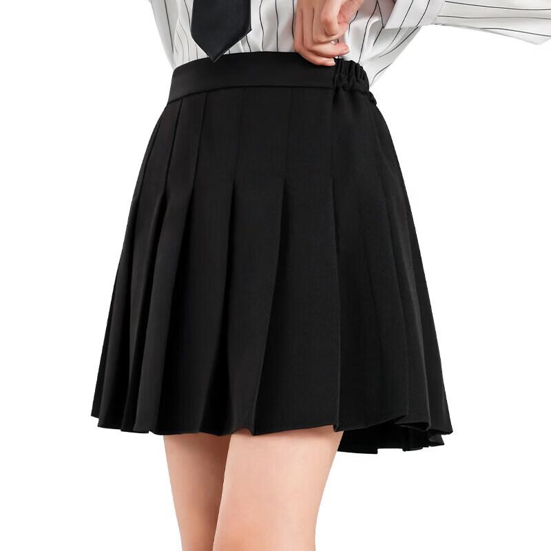 Moonkids Girls' Black Pleated Sport Skirt