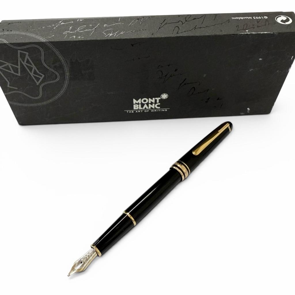Excellent MONTBLANC fountain pen Meisterstück Classic Pix black 14K mens Used