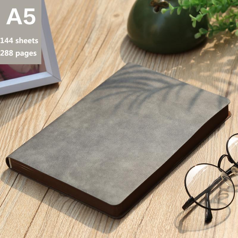 A5 Vintage Anteckningsbok Student Förtjockad PU-läder Dagbok Präglad Hantverk Litterär Bokföringsbok Kontorsbok Skola Anteckningsböcker
