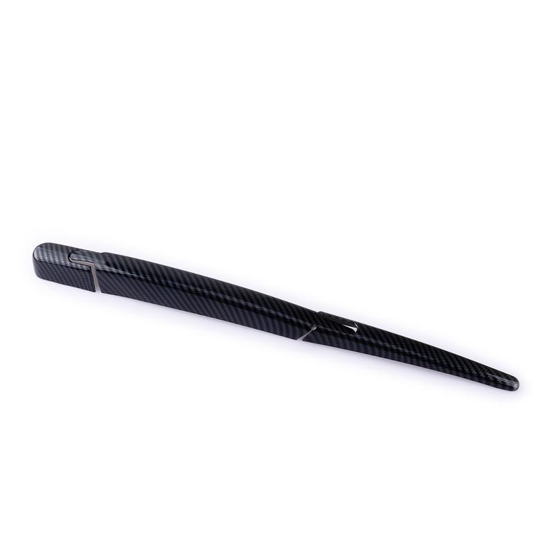 Carbon Fiber Style Rear Windscreen Wiper Cover Trim Set Fit for Mitsubishi Outlander -